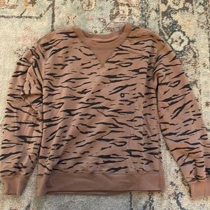 Abercrombie and Fitch cozy tiger print sweatshirt